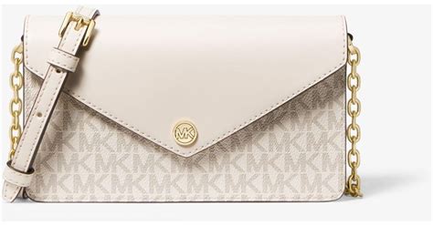 michael kors small logo envelope crossbody bag|mk medium logo convertible crossbody.